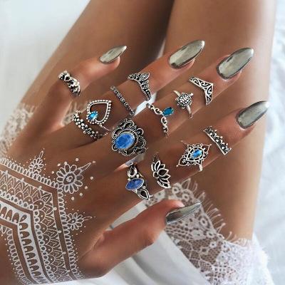 Vintage Diamond Embroidered  13 Piece Set
