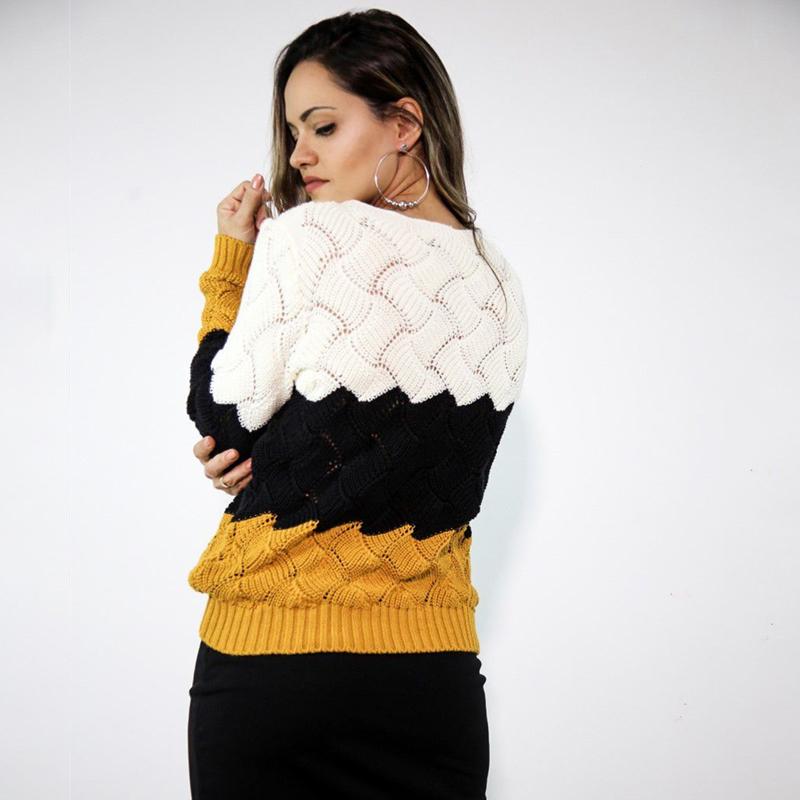 Loose rainbow knit sweater