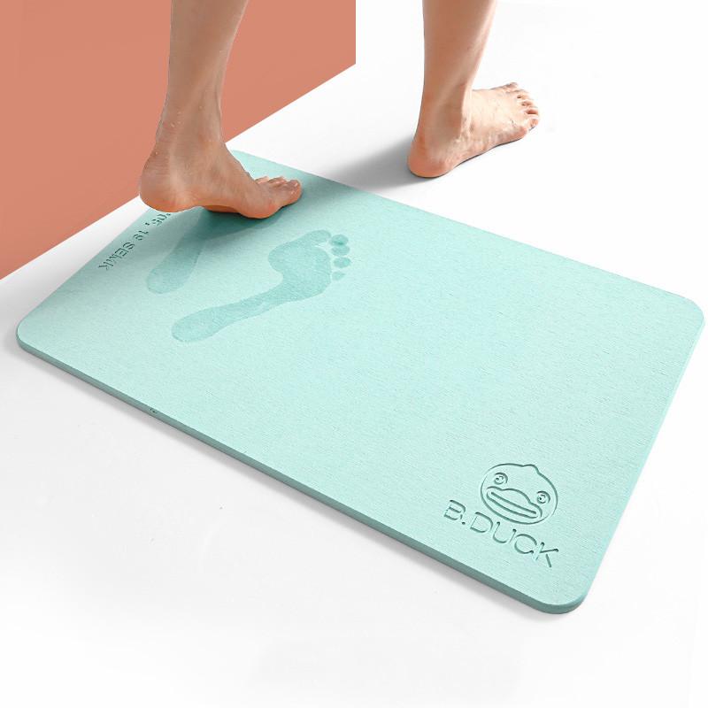Diatom mud absorbent and quick-drying mat