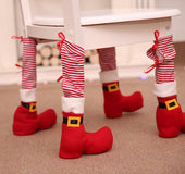 Christmas restauranChristmas restaurant bar chair foot covert bar chair foot cover