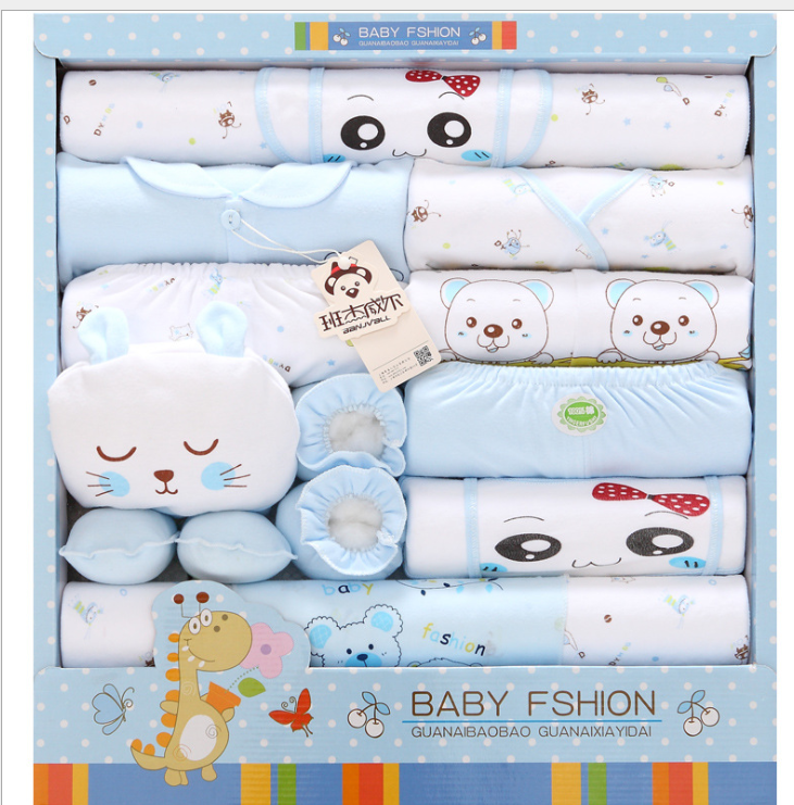 18 sets of baby clothes cotton  gift box