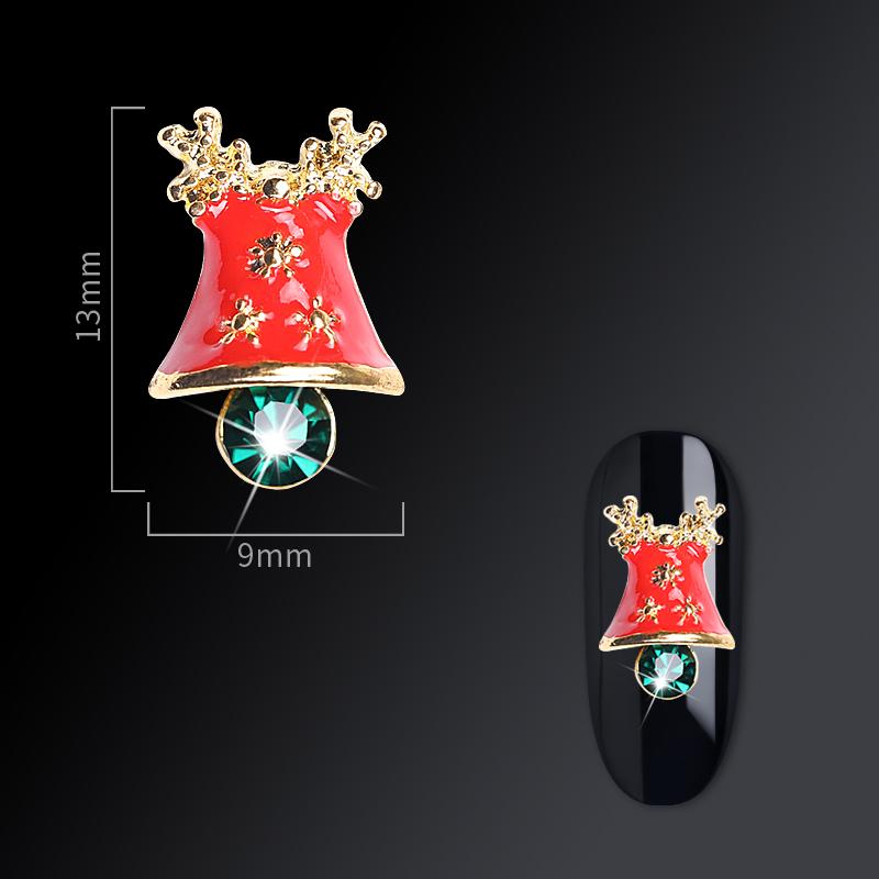 Christmas nail jewelry nail drill