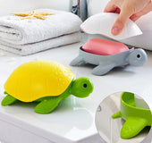 Portable bathroom drain soap tray