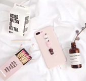 Simple frosted milk bottle mobile  | IPhone