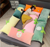 Soft cartoon fruit series square pillow