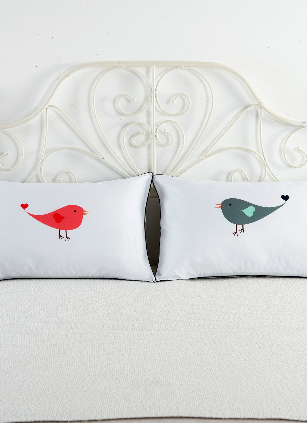 White couple pillowcase