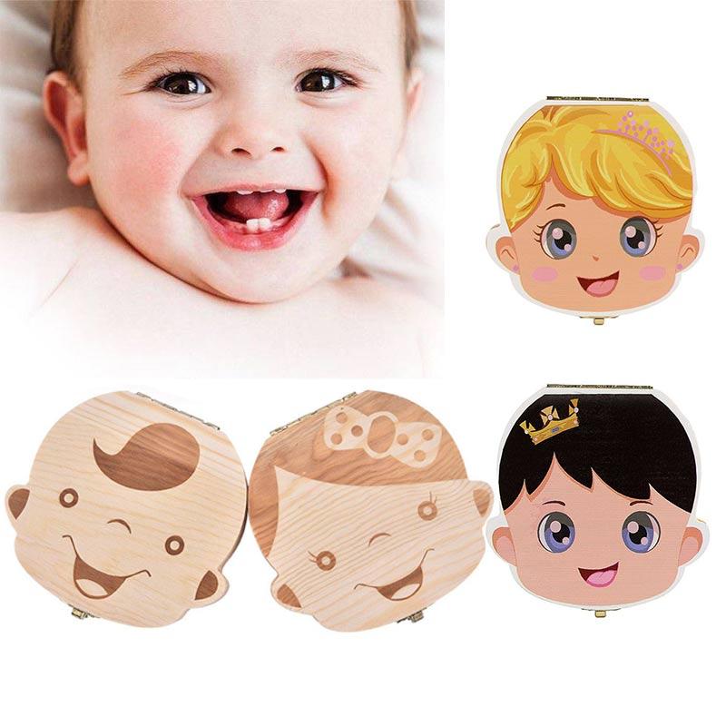 Wood Storage Box For Baby Kids Tooth Box Organizer