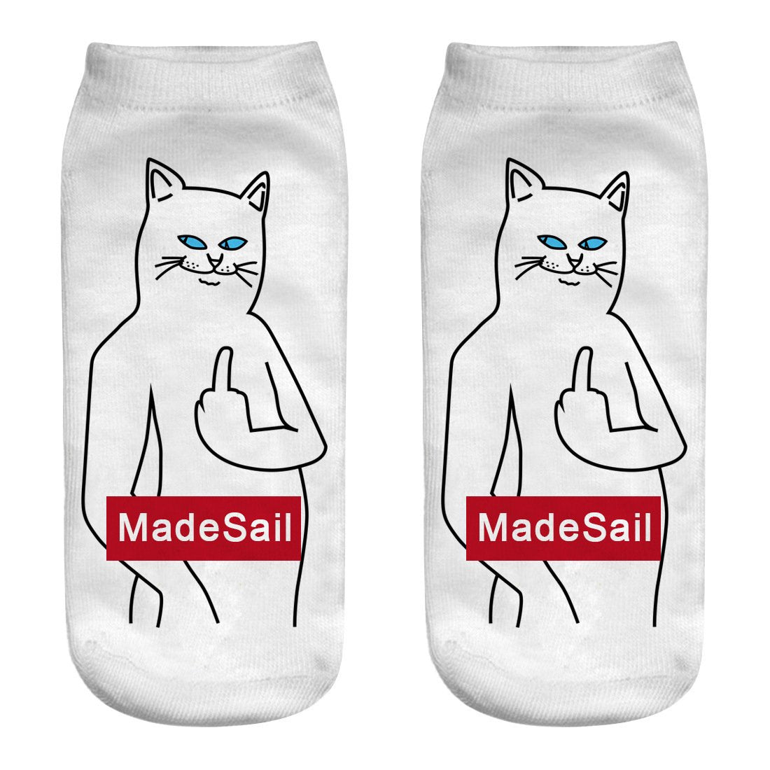 Funny Kawaii Elastic Pink Socks