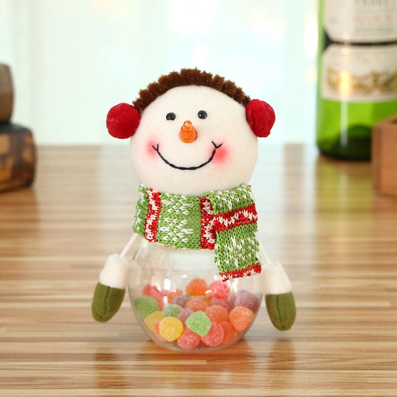 Christmas Snowman Elk Candy Jar