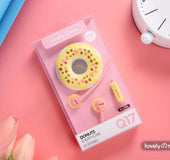 Creative donut winding music subwoofer mobile phone diy big computer headset wired girl male sports gift
