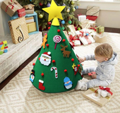 New felt Christmas tree Three-dimensional Christmas tree pendant children's puzzle handmade diy