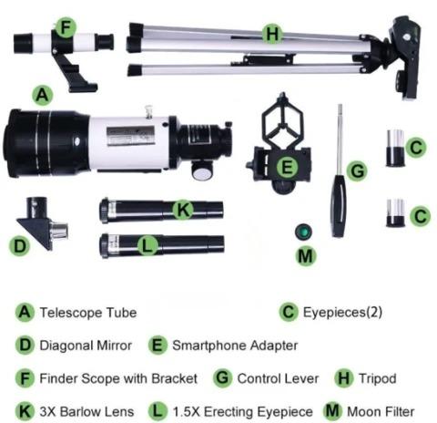 F30070 with astronomical telescope