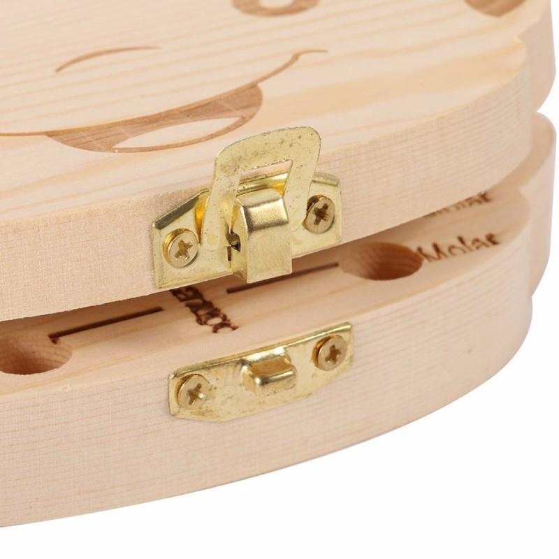 Wood Storage Box For Baby Kids Tooth Box Organizer