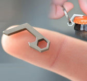 Titanium Creative Mini Opener Can Opener Stainless Steel Multifunction Keychain Outdoor Gadget