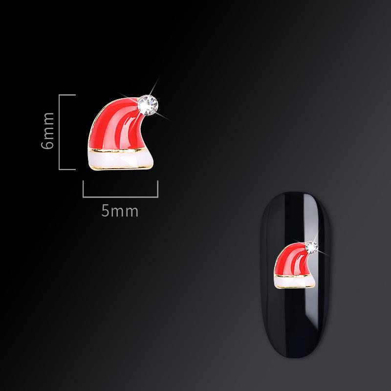 Christmas nail jewelry nail drill