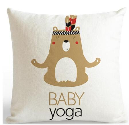 Be Happy Bear Cushion Cover