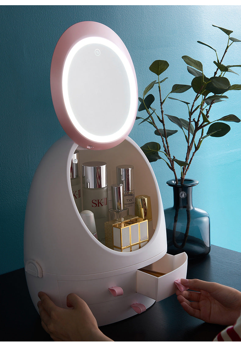 Espejo de maquillaje LED