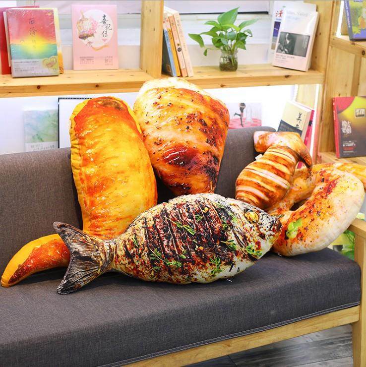 Creative personality simulation food pillow spoof chicken leg pillow