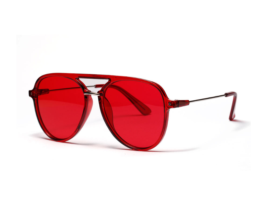Color lens sunglasses women