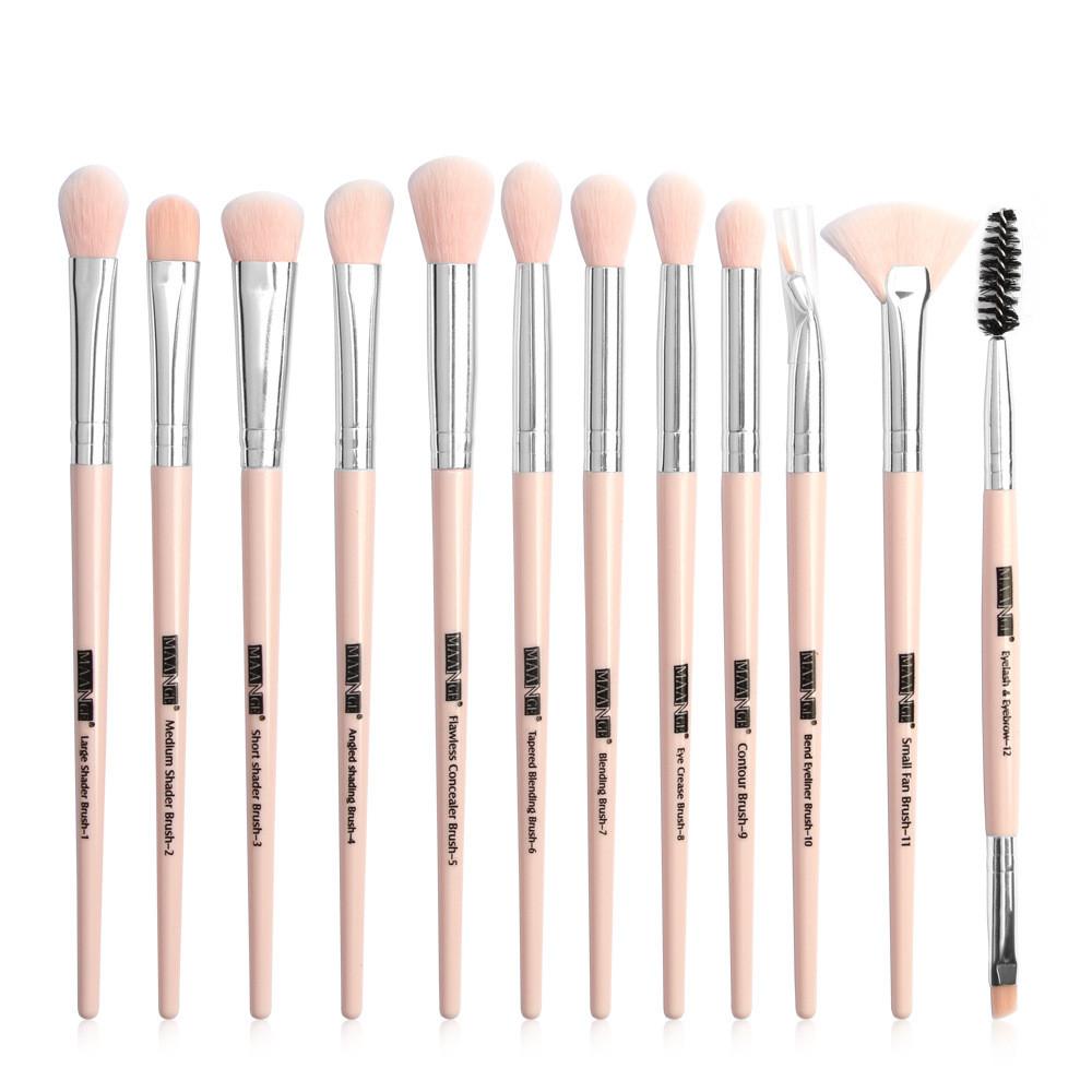 12 makeup brushes