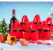Christmas hot sale red christmas bag christmas wedding candy bag