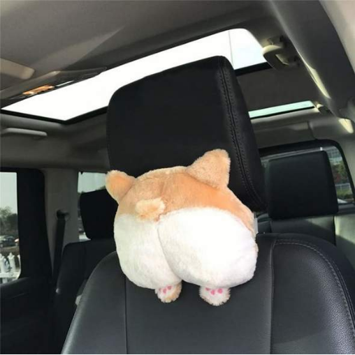Soft Corgi Butt Car Neck Pillow