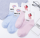 Japanese Cute White College Women Socks