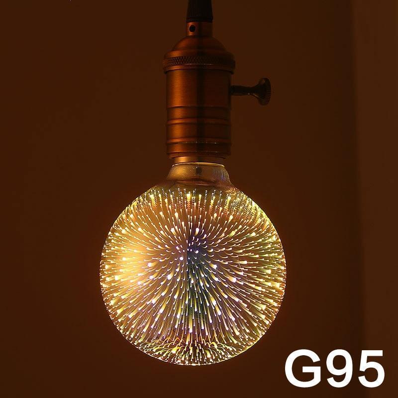 3D Fireworks Christmas Bulbs