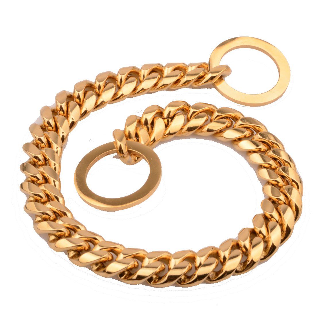 Stainless steel titanium steel pet chain