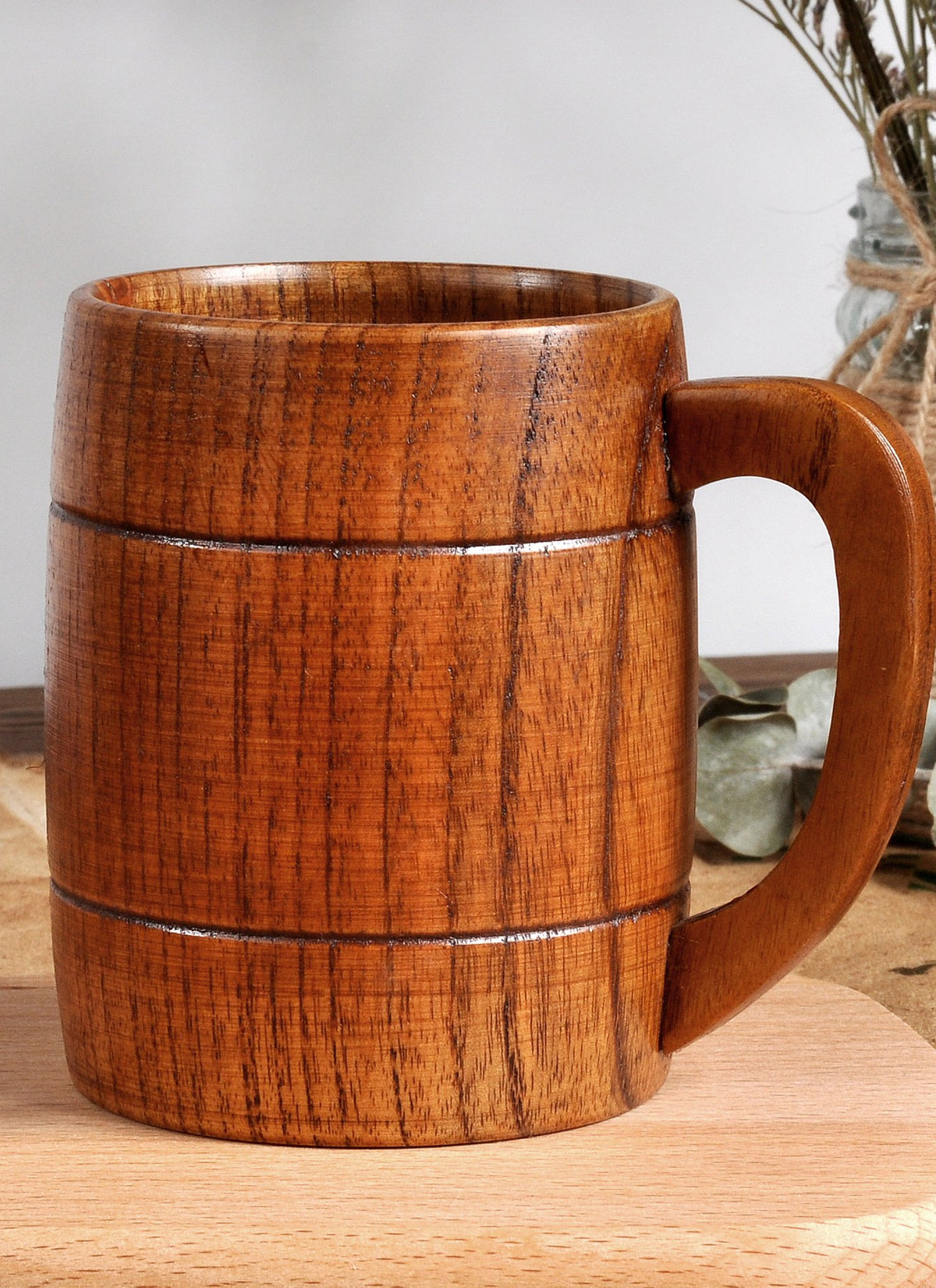 Beer wooden mug