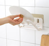 Punch-free wall hanging pot rack