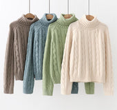 High collar bottoming sweater