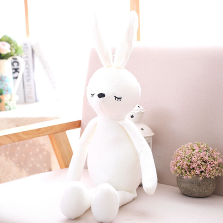 1pc 50cm 2 Patterns Cute Elephant Bunny Doll Simulation plush stuffed toys Baby soothing dolls Smooth feel High quality fabric