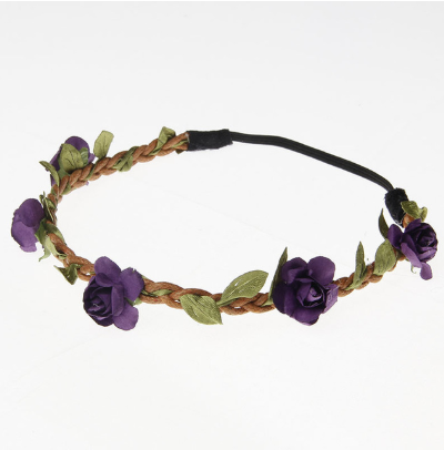 Children's woven rose hair band