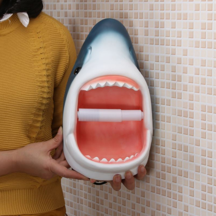 Punch-free bathroom paper towel holder European toilet roll holder bathroom waterproof wall-mounted creative personality tissue box