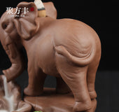 Creative Backflow Incense Burner Elephant Design