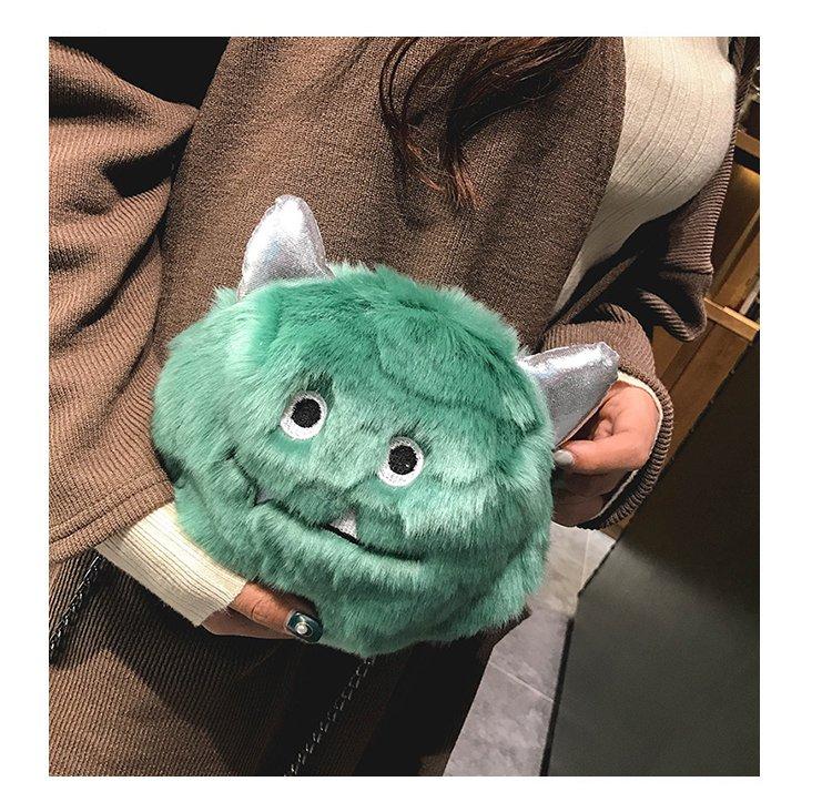 Plush handbags fur shoulder bag