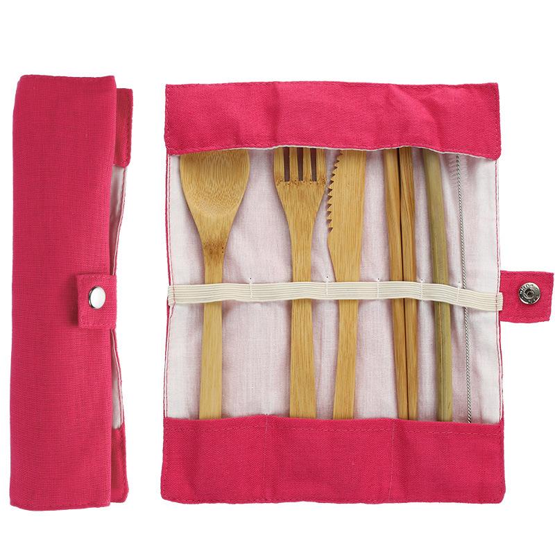 Bamboo cutlery set