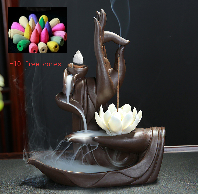Purple sand back incense burner home indoor aromatherapy furnace
