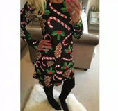 Christmas cane dress