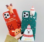 Christmas frosted phone case