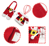 6 pcs New Year Holder Chirstmas Cutlery Knife Fork Cutlery Set Trousers Skirt 2020 Navidad Christmas Christmas Decorations for Home