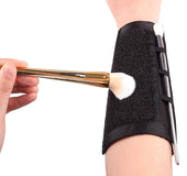 Makeup brush cleaning strap