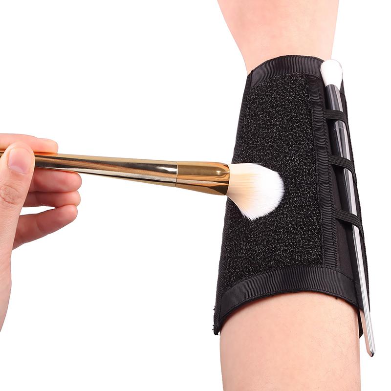 Makeup brush cleaning strap