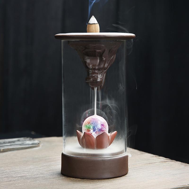Purple sand lantern back incense burner