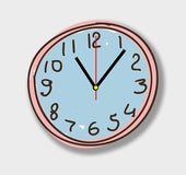 Cartoon second meta-abnormal graffiti clock bedroom living room lovable creative silent clock quartz clock wall clock