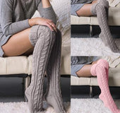 Long tube over the knee pile of socks