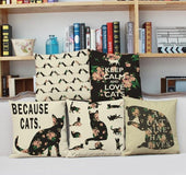 Creativeretro cartoon ins pillowcase coffee shop bar sofa cushion cover car pillow without core
