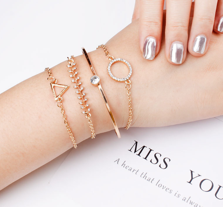Pulsera múltiples capas gota de agua