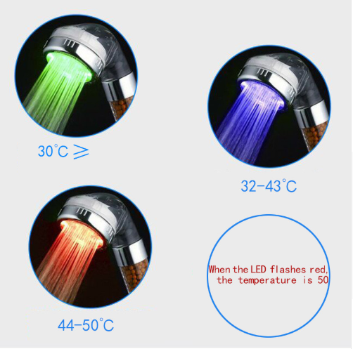 Luz LED para regadera